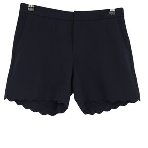 Banana Republic Classic Scalloped Hem Shorts Navy Blue Mid Rise 5" Inseam 0